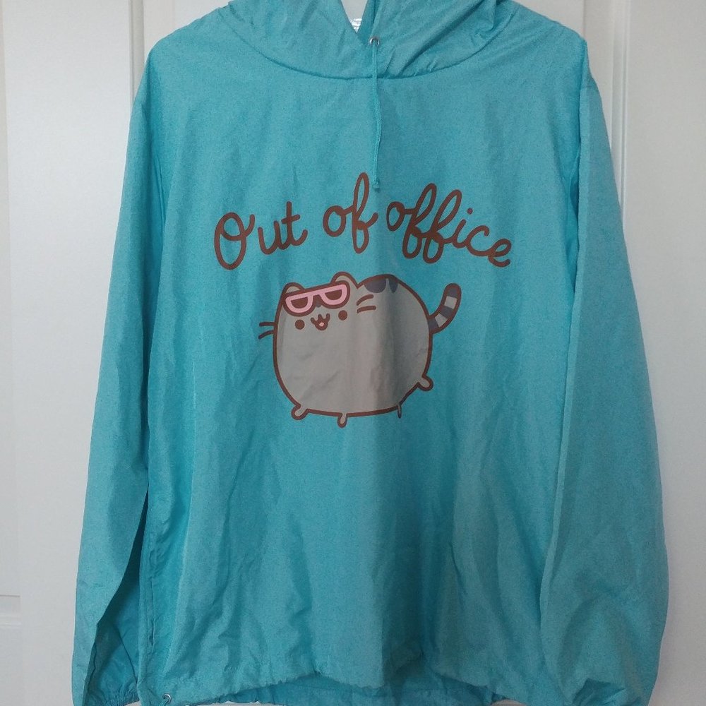 NWT XS PUSHEEN Windbreaker Hoodie Raincoat